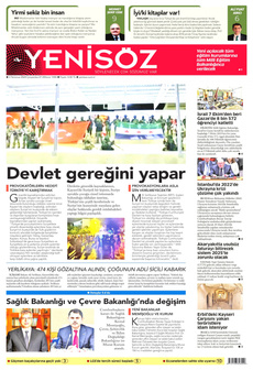 YENİ SÖZ GAZETESİ 3 Temmuz 2024 Gazete Manşeti Küçük