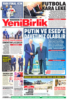 YENİBİRLİK 6 Temmuz 2024 Gazete Manşeti Küçük