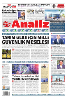 ANALİZ 6 Temmuz 2024 Gazete Manşeti Küçük