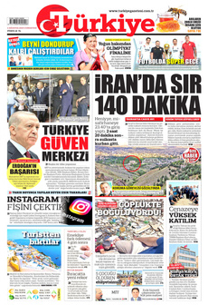 TÜRKİYE GAZETESİ 3 Ağustos 2024 Gazete Manşeti Küçük