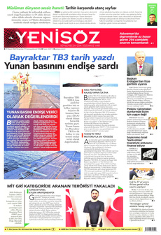 YENİ SÖZ GAZETESİ 21 Kasım 2024 Gazete Manşeti Küçük