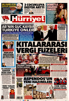 HÜRRİYET 13 Mart 2025 Gazete Manşeti Küçük