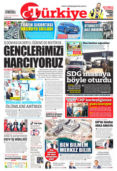 TÜRKİYE GAZETESİ 13 Mart 2025 Gazete Manşeti Küçük