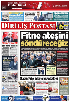 DİRİLİŞ POSTASI 13 Mart 2025 Gazete Manşeti Küçük