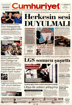 CUMHURİYET 12 Temmuz 2025 Gazete Manşeti Küçük