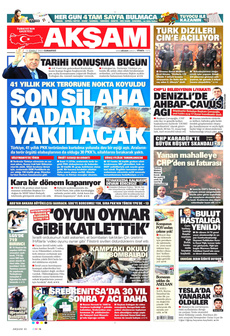 AKŞAM 12 Temmuz 2025 Gazete Manşeti Küçük