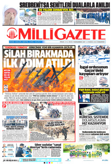 MİLLİ GAZETE 12 Temmuz 2025 Gazete Manşeti Küçük