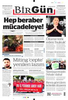 BİRGÜN 12 Temmuz 2025 Gazete Manşeti Küçük