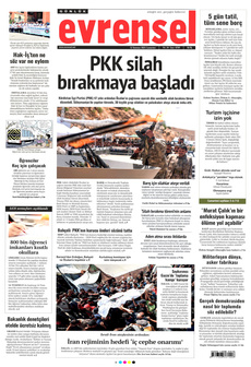 EVRENSEL 12 Temmuz 2025 Gazete Manşeti Küçük