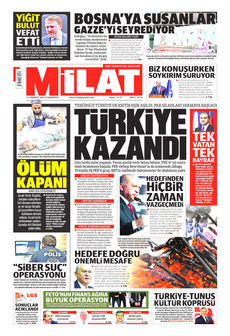 MİLAT 12 Temmuz 2025 Gazete Manşeti Küçük