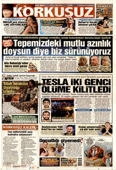 KORKUSUZ 12 Temmuz 2025 Gazete Manşeti Küçük