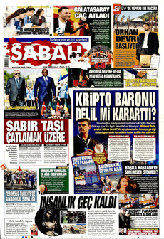 SABAH 1 Ağustos 2025 Gazete Manşeti Küçük