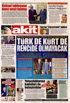 YENİ AKİT 1 Ağustos 2025 Gazete Manşeti Küçük