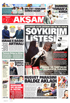 AKŞAM 1 Ağustos 2025 Gazete Manşeti Küçük