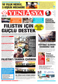 YENİ ASYA 1 Ağustos 2025 Gazete Manşeti Küçük