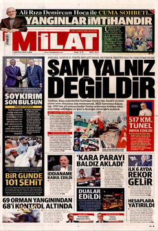 MİLAT 1 Ağustos 2025 Gazete Manşeti Küçük