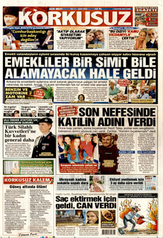 KORKUSUZ 1 Ağustos 2025 Gazete Manşeti Küçük