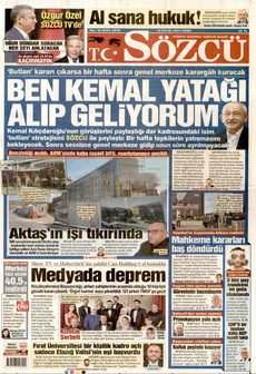 SÖZCÜ 12 Eylül 2025 Gazete Manşeti Küçük