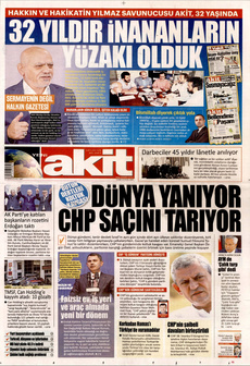 YENİ AKİT 12 Eylül 2025 Gazete Manşeti Küçük