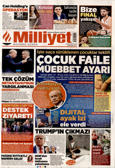 MİLLİYET 12 Eylül 2025 Gazete Manşeti Küçük