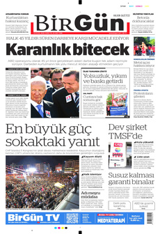 BİRGÜN 12 Eylül 2025 Gazete Manşeti Küçük