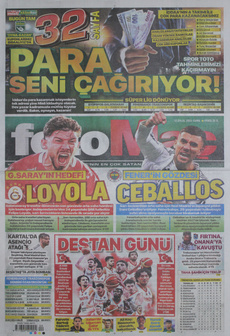 FOTOMAÇ 12 Eylül 2025 Gazete Manşeti Küçük