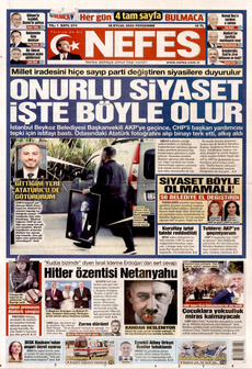 NEFES 18 Eylül 2025 Gazete Manşeti Küçük