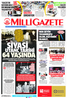 MİLLİ GAZETE 18 Eylül 2025 Gazete Manşeti Küçük