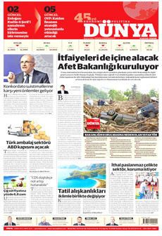 DÜNYA 18 Eylül 2025 Gazete Manşeti Küçük