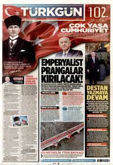 TÜRKGÜN 29 Ekim 2025 Gazete Manşeti Küçük