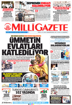 MİLLİ GAZETE 29 Ekim 2025 Gazete Manşeti Küçük