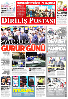 DİRİLİŞ POSTASI 29 Ekim 2025 Gazete Manşeti Küçük