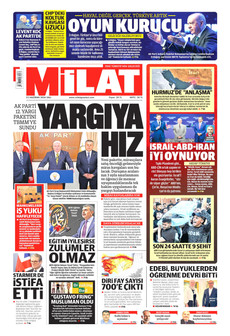 MİLAT 23 Haziran 2026 Gazete Manşeti Küçük