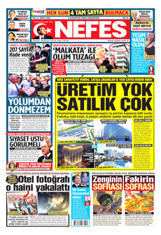 NEFES 3 Ağustos 2026 Gazete Manşeti Küçük