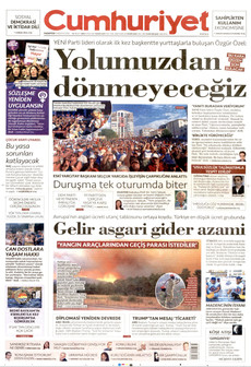 CUMHURİYET 3 Ağustos 2026 Gazete Manşeti Küçük