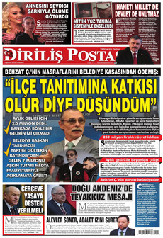 DİRİLİŞ POSTASI 3 Ağustos 2026 Gazete Manşeti Küçük