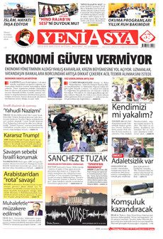 YENİ ASYA 3 Ağustos 2026 Gazete Manşeti Küçük