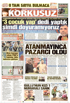 KORKUSUZ 3 Ağustos 2026 Gazete Manşeti Küçük